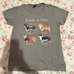 Gray Corgi Breeds T-Shirt